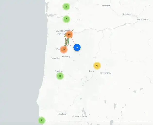 Mesh Coverage Map